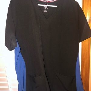 Black scrub top